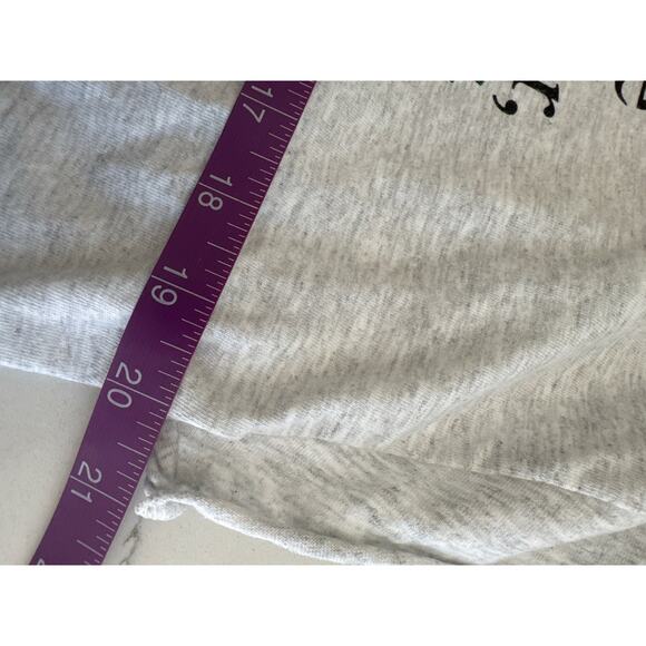 Graphic Cotton Cropped T Shirt"If a Man Speaks..."  -Heather Grey, L - Picture 7 of 7